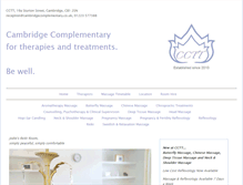 Tablet Screenshot of cambridgecomplementary.co.uk
